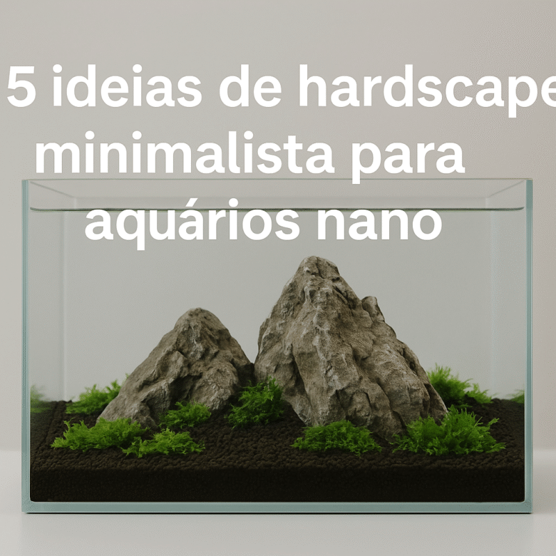 5 ideias de hardscape minimalista para aquários nano