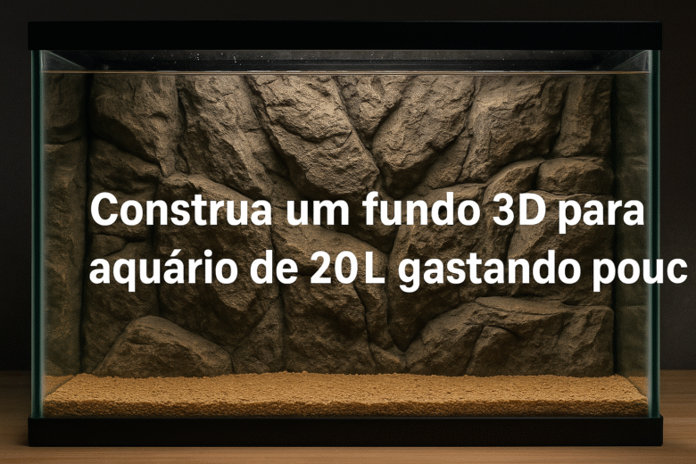 Fundo 3D para aquário