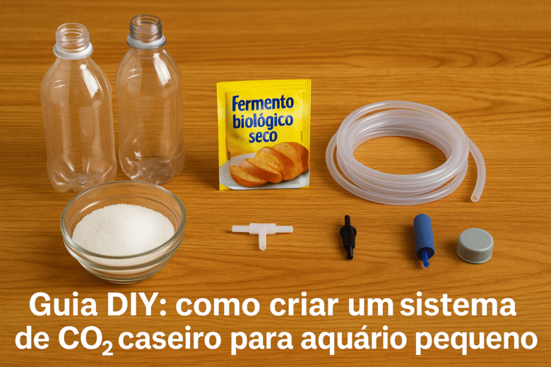 Sistema de CO₂ caseiro para aquário