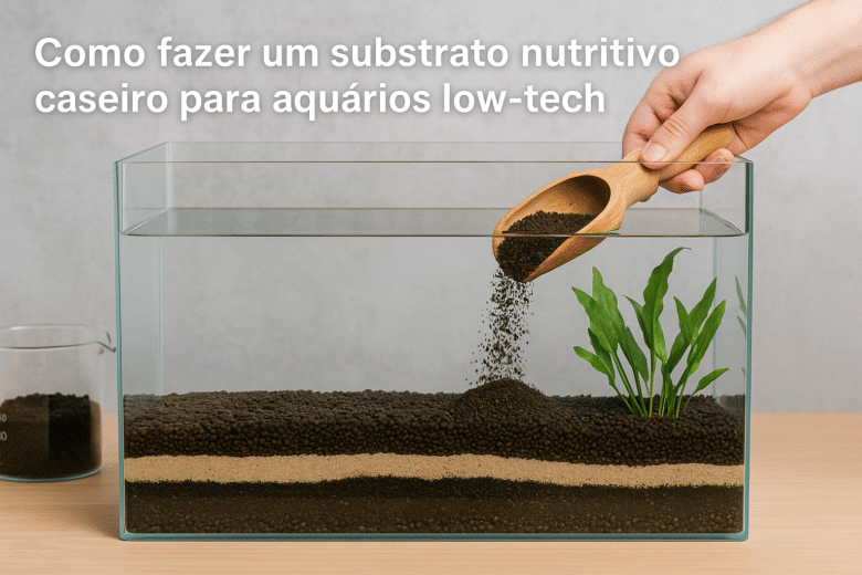 Substrato nutritivo caseiro para aquários