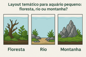 Layout temático para aquário